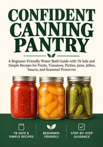 Confident Canning Pantry；A Beginner-Friendly Water Bath Guide with 78 Safe and Simple Recipes for Fruits, Tomatoes, Pickles, Jams, Jellies, Sauces, and Seasonal Preserves